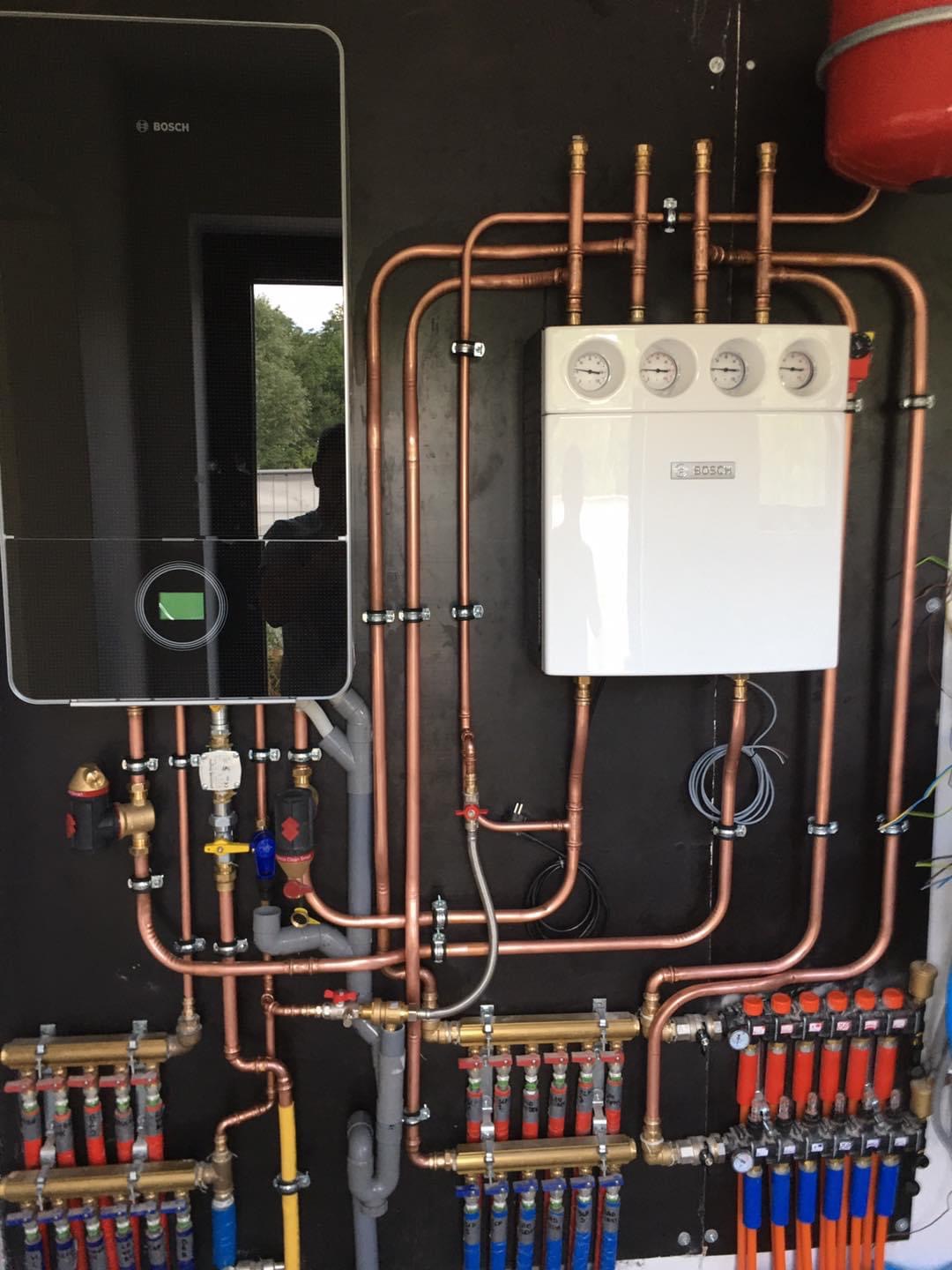 Afwerking slimme gaswandketel